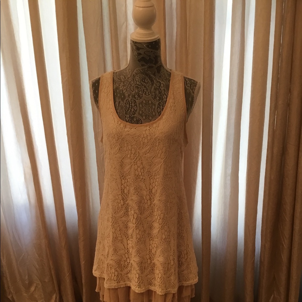 Altar’d State NWOT lace creamy dress with liner